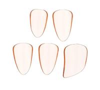 BIUDECO Púas para Dedos de Pipa 5 Piezas en Tonos Transparentes de Pc Borde Redondo Protectores de Uñas Fáciles de Limpiar para Tocar Guzheng y Laúd