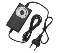 BIUDECO Regulador de Voltaje para Tatuajes Ajustable con Protección Reforzada Fuente de Alimentación Portátil para Máquinas de Tatuar Compatible con Normas Europeas Negro