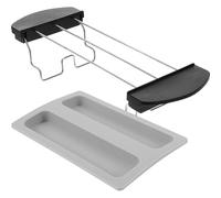 BIUDECO Rejilla para Tostadas, Rejilla para Tostar de Acero Inoxidable y Plástico, Tamaño Adecuado, Superficie Lisa, Accesorio para Tostadora, para Calentar y Cubrir la Tostadora de Pan