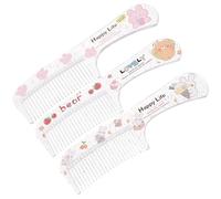BIUDECO Set de 3 Peinetas Decorativas de Plástico para Niña, Multiusos, Aptas para Cabello Grueso y Fino, Ideales para Fiestas de Cumpleaños