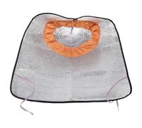 BIUDECO Sombrero de Sol de ala Ancha Sombrero de Lluvia Protección Solar Cónico Aluminio Plata 91cm Protección UV para Pesca y Trabajo al Aire Libre