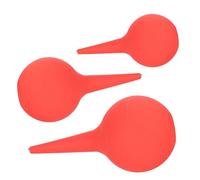 BIUDECO Soplador de Caucho Rojo para Limpieza de Oídos Bola Que Sopla Tierra, 3 Piezas, Material Goma, Adecuado para Niños y Personas Mayores
