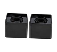 BIUDECO Soporte de Micrófono de Entrevista Cuadrado Abs, Logotipo Profesional para Periodistas y Transmisiones, Resistente a Caídas, Color Negro, Adecuado para Conferencias y Podcasting