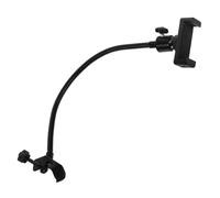 BIUDECO Soporte De Teléfono Móvil Con Clip Ajustable Para Micrófono Abrazadera Flexible De Tubo Para Grabación y Streaming Accesorio Portátil Para Soporte Micrófono Negro