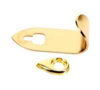 BIUDECO Soporte Pulgar del Saxofón Dorado de Metal Gancho para Mejorar la Estabilidad y Brindar Apoyo al Pulgar Derecho del Saxofón