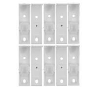 BIUDECO Soportes para Rieles de Cortina en Color, 12 Piezas, Herrajes de Fijación para Montaje en Techo, Compatibles con Rieles Curvos y Rectos, Accesorios para Cortinas en Sala