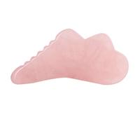 BIUDECO Tabla de Raspado Facial Gua Sha de Cristal Rosa Bordes Suaves para Masaje, Herramienta Adecuado para Cuidado Piel y Relajación