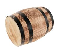 BIUDECO Taburete de Barril Vintage de Madera Mini Barril de Roble Color Café Estilo Rústico para Jardín y Patio Trasero Decoración de Vino Ahorra Espacio y Es Resistente