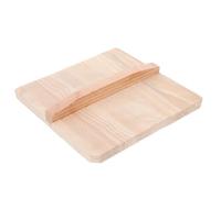BIUDECO Tapa de Sartén para Tortilla Japonesa de Madera Natural 7.87 Pulgadas Cubierta Elevada Antipolvo para Accesorios de Cocina en Hogar