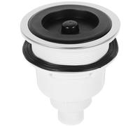 BIUDECO Tapón de Desagüe para Lavabo de Cerámica con Filtro de Acero Inoxidable Cesta Extraíble para Recogida de Cabello Accesorio Profesional para Camas de Lavado Peluquería Instalación