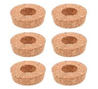 BIUDECO Tapones de Corcho Cónicos Diseño Moderno y de Espacio Set de 6 Piezas para Jarrones Hidropónicos de para Jardines en Estantes
