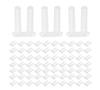 BIUDECO Tapones de Plástico Dobles para Gafas sin Montura, 200 Unidades, 1.7 X 0.8 X 7.0 CM, Accesorios para Reparación y Fijación en Tiendas de Óptica y Uso Doméstico