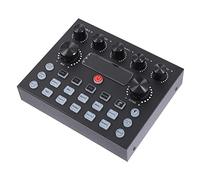 BIUDECO Tarjeta De Sonido Profesional para Móvil y Pc Mezclador De con De Luz Cambiador De Voz y Reverb para Transmisiones y Karaoke