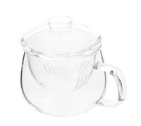 BIUDECO Tetera Recipiente Transparente de Vidrio Resistente al Calor de 300ml para Infusiones y Medicina China Adecuado para Sala de Té