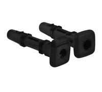 BIUDECO Tubo de inserción para reposacabezas de asiento de coche 2 piezas tipo B 12.7mm diámetro ajuste universal para conducción y uso en automóvil cubierta plástica