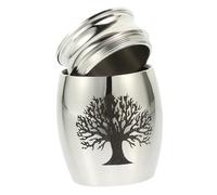 BIUDECO Urna para Cenizas de Mascotas de Inoxidable Recipiente Decorativo para Huesos de Perro y Gato Caja Mini de Cremación para Hogar y Recuerdo