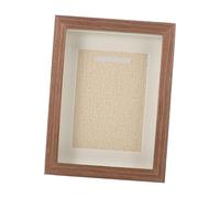 BIUDECO Vitrina para Medallas de 7 Pulgadas Marco Decorativo de Madera Color Café Expositor para Medallas Deportivas Diseño Hueco 3D Organizador para Trofeos y Recuerdos Deportivos