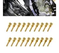 BIUFY Boquilla de Orificio Principal Lento para carburador CV CVK FCR Que Mejora la eficiencia del Motor y la Potencia de Salida (20 Piezas, Amarillas)
