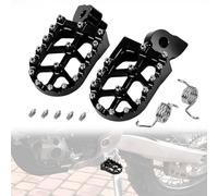 BIUGERCN Estriberas Moto, Reposapiés Moto de Aluminio CNC Anchos para Yamaha WR450F WR250F YZ125 YZ250 YZ85 YZ65 YZ450F YZ250F YZ250FX YZ450FX YZ250X YZ125X Enduro Dirt Pit Bike Motocross Negro