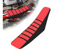 BIUGERCN Fundas de Asiento de Moto Universales Antideslizantes con Almohadilla Suave para EXC XC SX FE TE WR CRF XR RMZ KLX YZ PW, la mayoría de Motos de Enduro de Dirt Pit, Color Rojo