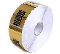 Biutee 500 Piezas Moldes Uñas Acrilicas, Guía de Extensión de Uñas, Bandeja de Papel de Manicura, Moldes Guías Pegatinas para Formas UV Gel, Extensión de Uñas