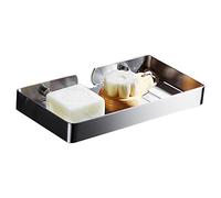 Biutimarden Jabonera Acero Inoxidable Montaggio a Parete Sin Taladrar Jaboneras Holder con Desagüe Puede Mantenerse Seco y Ventilado para Baños Cocinas(23CM,Cepillado)