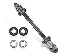BIUYUYO Buje Trasero de Bicicleta de Montaña Eje Pasante Rodillo 180 MM | Metal Gris, Alta Resistencia y Estabilidad Mejorada, Instalación Fácil, Incluye Soporte de Montaje