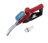 BiuZi Pistola Automatica Para Combustible 1pc Digital Boquilla de Gasolina de Gasolina y Aceite Pistola Automática Boquilla de Combustible Metal Guardia de Mano con Medidor de Flujo