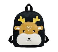 Bivacc Mochila SQUISH W307 Reno Verde Menta - Mochila Infantil para Guardería - Impermeable, Ligera y Resistente - Diseño de Peluche (Negro)