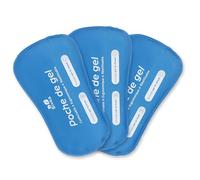 Bivea - Set de 3 grandes compresas de gel ergonómicas para el baño derivado - Crioterapia perineal - Beneficios del frío en el perineo - Formato grande para la noche, 3 unidades