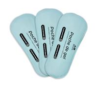 Bivea - Set de 3 pequenas compresas de gel ergonómicas para el baño derivado - Crioterapia perineal - Beneficios del frío en el perineo - Formato pequeno para el dia, 3 unidades
