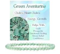 Bivei Aventurina Verde - Crecimiento Pulsera de Cristal para Mujeres 4mm Cuentas Piedra Semipreciosa Natural Elástica Extensible Joyería Regalo Yoga