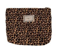 BIVIZKU Bolsa de maquillaje a cuadros de viaje, bolsa de cosméticos de pana para bolso, pequeña bolsa de cosméticos con cremallera, bonita bolsa de maquillaje a cuadros de viaje, regalo para mujeres y