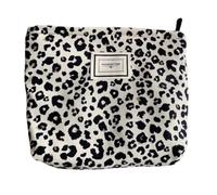 BIVIZKU Bolsa de maquillaje a cuadros de viaje, bolsa de cosméticos de pana para bolso, pequeña bolsa de cosméticos con cremallera, bonita bolsa de maquillaje a cuadros de viaje, regalo para mujeres y