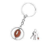 BIVOFU Llavero 3D Giratorio de Fútbol Americano, Llavero Personalizado, Diseño Detallado, Perfecto para Aficionados al Fútbol, Material Resistente y Duradero, Gran Idea de Regalo