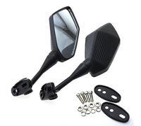 BIVOO Espejos Motos para CBR 125R 250R 150R 300R 400RR 500R 650R 650F para CBR RR Espejos Motocicleta Scooter Espejo retrovisor Aspecto de Carbono Espejos Laterales Moto (Color : Fibra de Carbon)