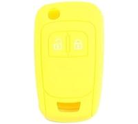 BIVVI Car Styling Remote Key Holder Funda de Silicona para Llave de Coche, para Opel Astra J Corsa D Zafira C Mokka Insignia Meriva, Amarillo