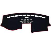 BIVVI Fundas de Salpicadero,para Touareg 7L 2002-2010 LHD&RHD,Black Edge,Left Hand Drive Alfombrilla Antideslizante Cubierta de Tablero Trim Interiores Accesorios