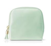 BIVVI Makeup Bag Portable Mouth Red Bag Jewelry Storage Bag Foundation Make-up Makeup Bag Mini Change Wallet(D)