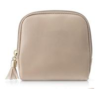 BIVVI Makeup Bag Portable Mouth Red Bag Jewelry Storage Bag Foundation Make-up Makeup Bag Mini Change Wallet(A)