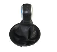BIVVI Perilla de Palanca de Cambios, Palanca de Arranque, manija de Cuero para Citroen Berlingo II 2008-2018, Cubierta de manija de Caja de Cambios Manual, 5 velocidades