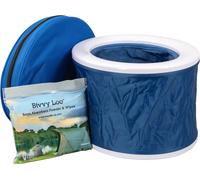 Bivvy loo inodoro portátil para camping incl. bolsa de transporte azul