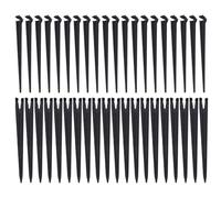 BIVYAX Estacas en U Riego Huerto Sujeta Manguera Riego， Piqueta Microtubo Riego por Goteo Pack 40, Estacas Para Tubos Jardin Fijador para Manguera， Huerto， Cesped， Sistema Riego por Goteo