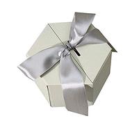 Biwwubik 1 caja de regalo hexagonal con nudo de lazos, caja de dulces de boda, caja de regalo romántica, caja de regalo para San Valentín, L.