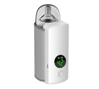 Biwwubik 1 juego de ajuste de 6 niveles, indicador de temperatura, calentador de botella, calentador portátil de biberón, luz , iluminación, c