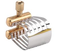 Biwwubik 1 pinza para saxofón alto, boquilla para instrumentos, clip de ligadura, clip de cabeza de saxofón, y plata
