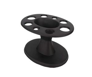 Biwwubik 1 Porta Cepillos, Soporte para Cepillo de Pelo Redondo y Peines, Estante de Exhibición Negro, Soporte para Cepillo de Peluquería, Accesorios