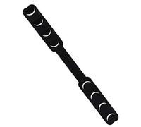 Biwwubik 10 unidades de hebilla de fijación antideslizante para mascarilla, gancho para la oreja, niveles ajustables, accesorios de extensión de cinta, color negro