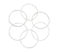 Biwwubik 100 Uds Guitarra CláSica 1 Juego de Cuerdas Chapado Guitarra CláSica Superligera Cuerdas de Nailon Transparente, Transparente