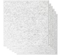 Biwwubik 12 placas de absorción de sonido 12 x 12 x 0,4 almohadillas de aislamiento acústico para decoración de pared acústica